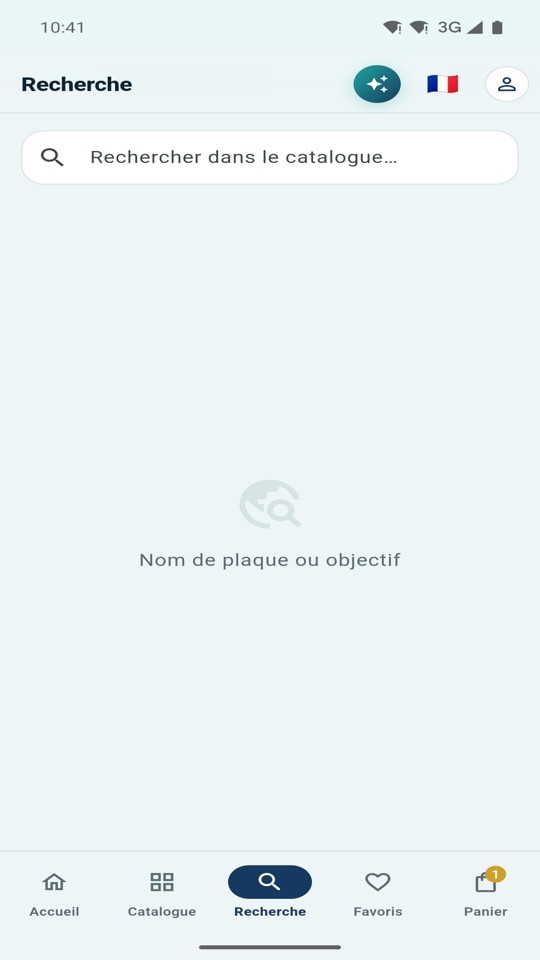 Recherche dans le catalogue
